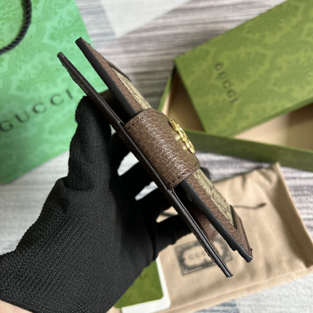 Gvc*1 Ophidia GG Passport Case Svp*me Canvas Beige For Women‎ 5.7in/14.5cm 598914 96IWG 8745