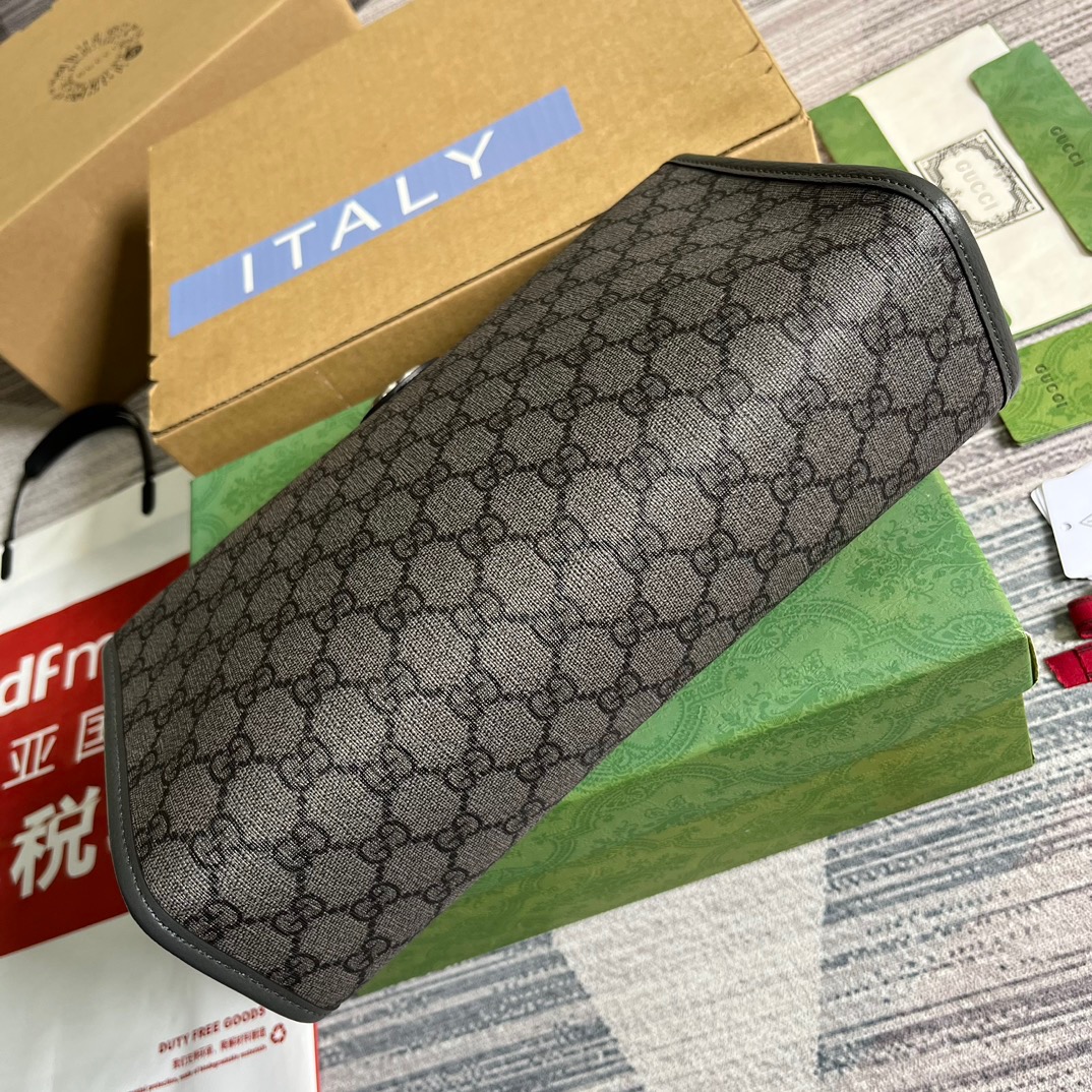 Ophidia GG Toiletry Case Svp*me Canvas Grey 11.2in/28.5cm ‎‎‎598234 UULBN 1244