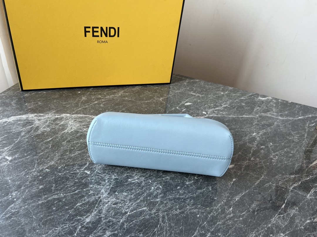 F**di FD Small First Bag Blue/Beige/ Purple For Women 26cm/10.3in 8BP129ABVEF1993