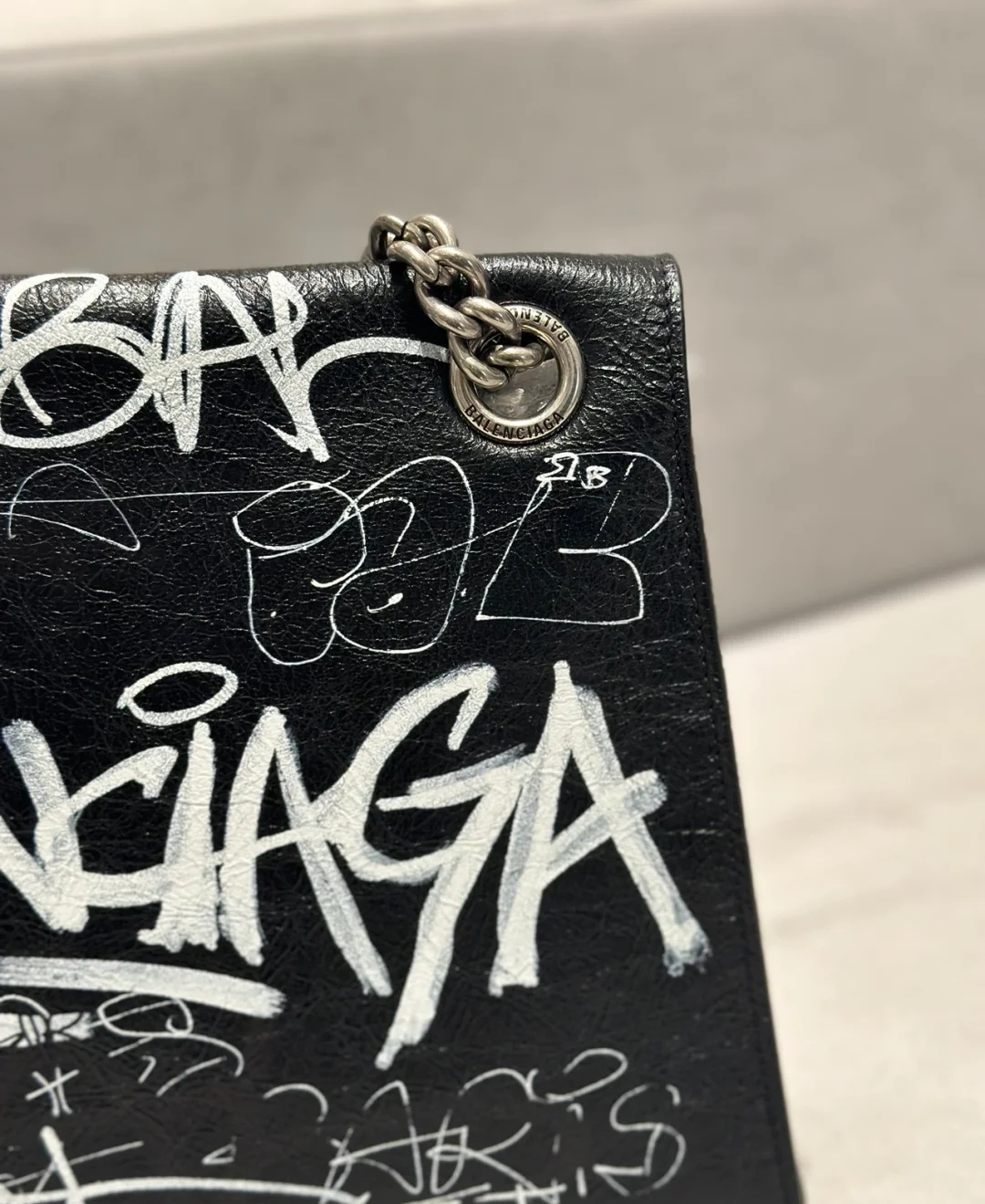 Ba1en*iaga Crush Old School Bag Black For Women‎ 12.2in/30.9cm