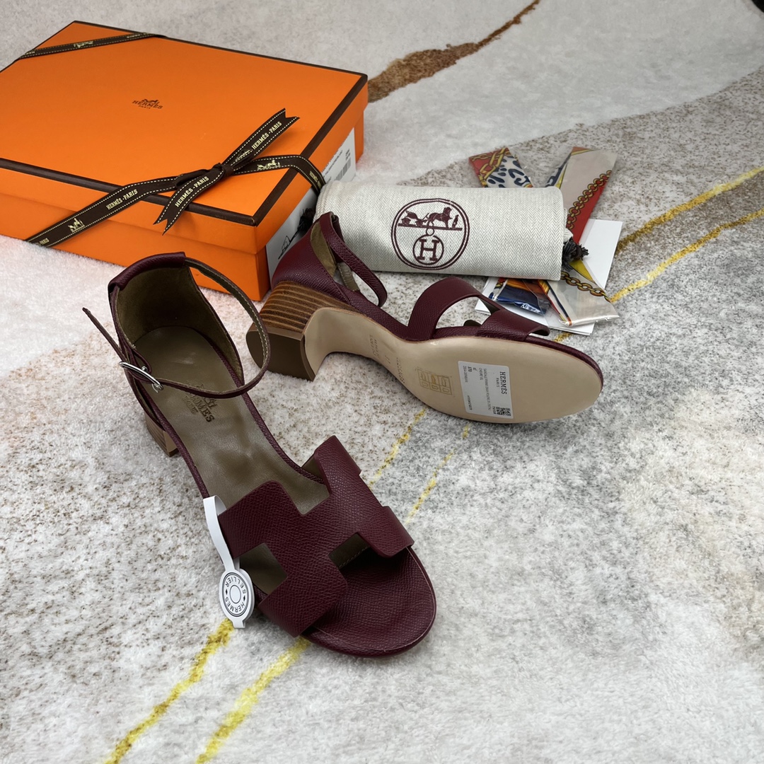 H**me5 Encens 50 Sandal Burgundy For Women