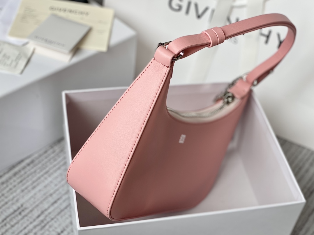 Givenchy Small Moon Cut Out Bag Black/Pink/Cream/Brown/Grey/Dark Grey For Women‎ 9.8in/25cm BB50LGB1A4-001