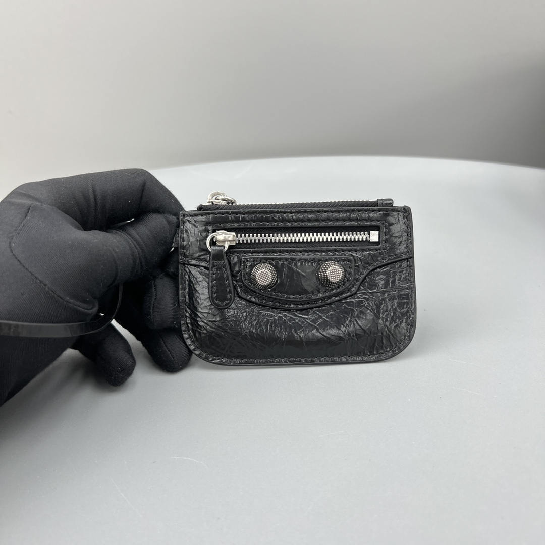 Ba1en*iaga Le Cagole XS Flap Bag Black For Women‎ 9.4in/24cm