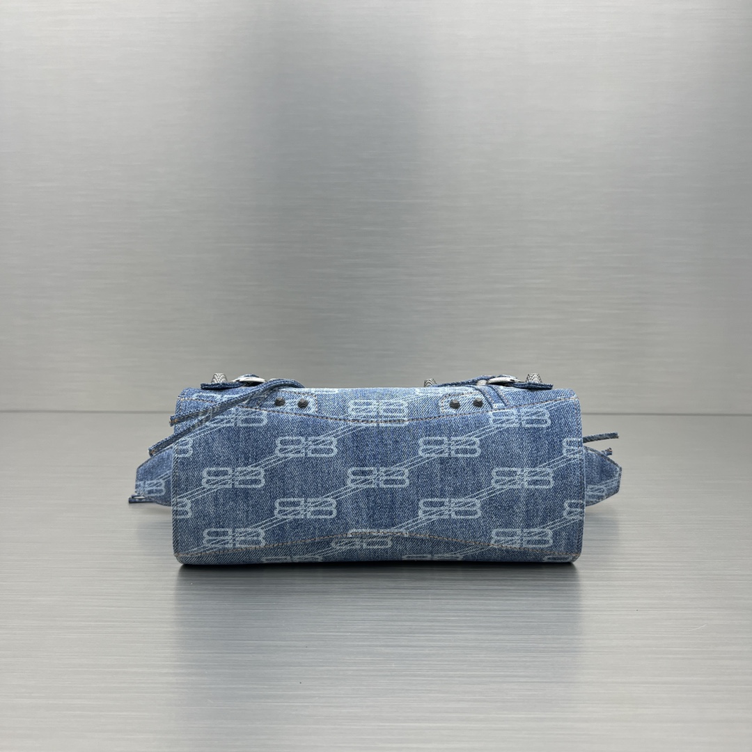 Ba1en*iaga Neo Cagole XS Handbag Blue/Caramel For Women‎ 10.2in/26cm