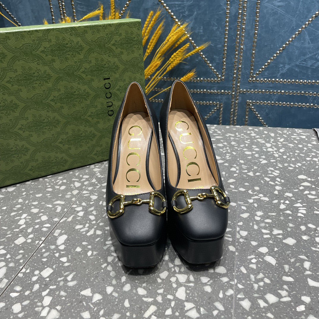 Gvc*1 High Heel Pump With Horsebit Black For Women