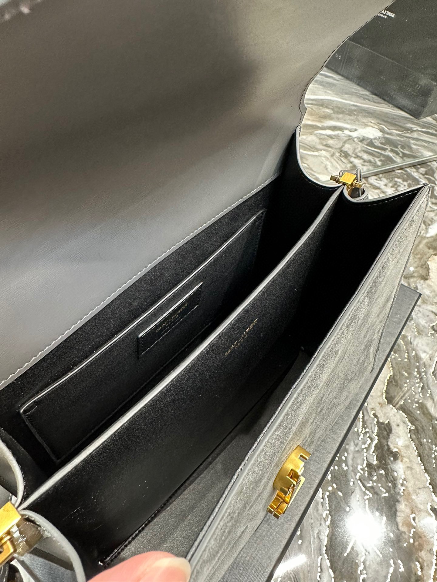 Sa1nt Lau*nt Cassandra Medium Top Handle Bag Black/White/Burgundy/Grey/Brown For Women‎ 9.6in/24.5cm