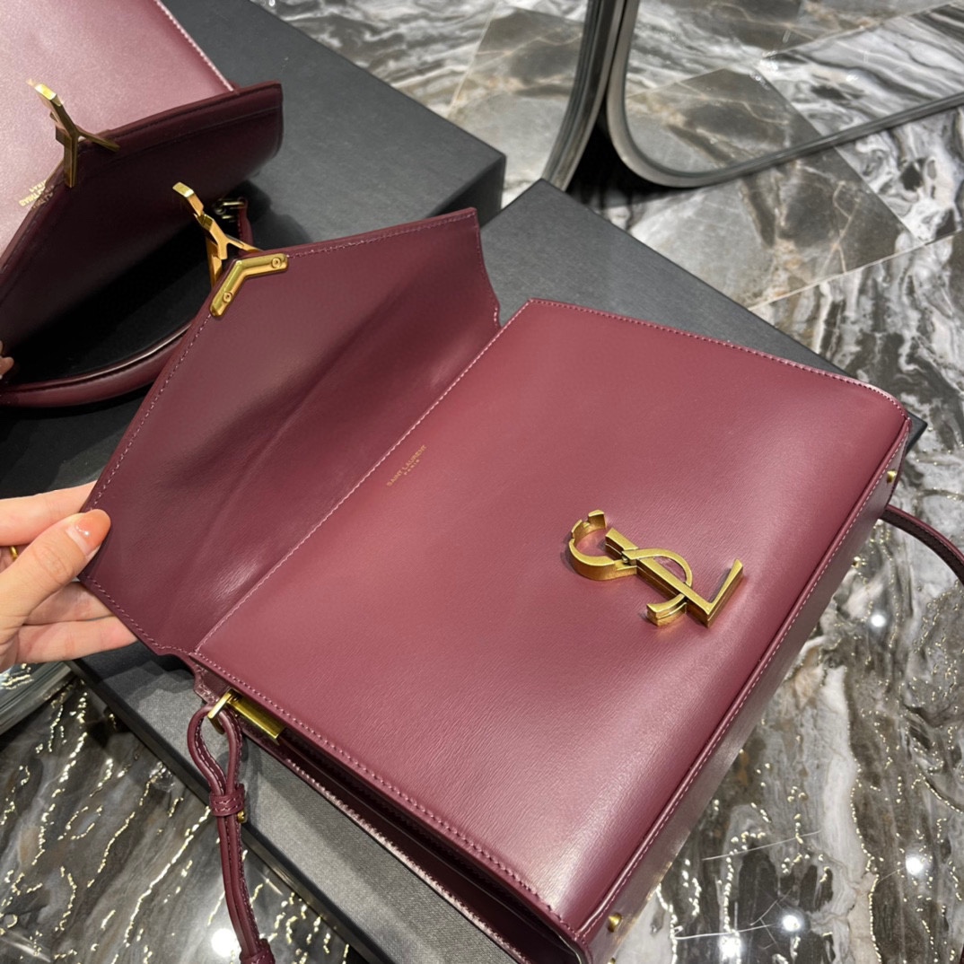 Sa1nt Lau*nt Cassandra Medium Top Handle Bag Black/White/Burgundy/Grey/Brown For Women‎ 9.6in/24.5cm