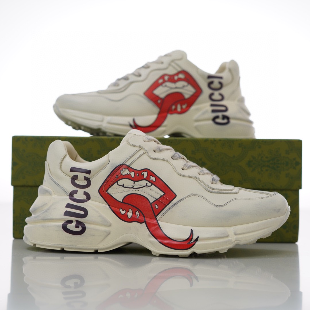 Gvc*1 Rhyton Sneaker Cream For Men 552089 A9L00 9522