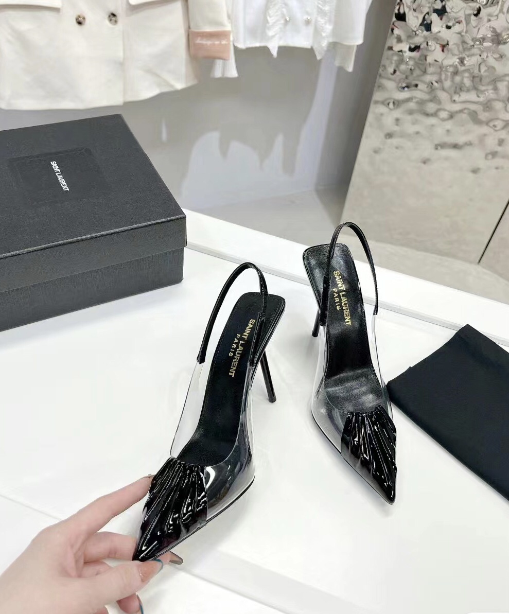 Sa1nt Lau*nt 140mm Pointed-Toe Pumps Black For Women