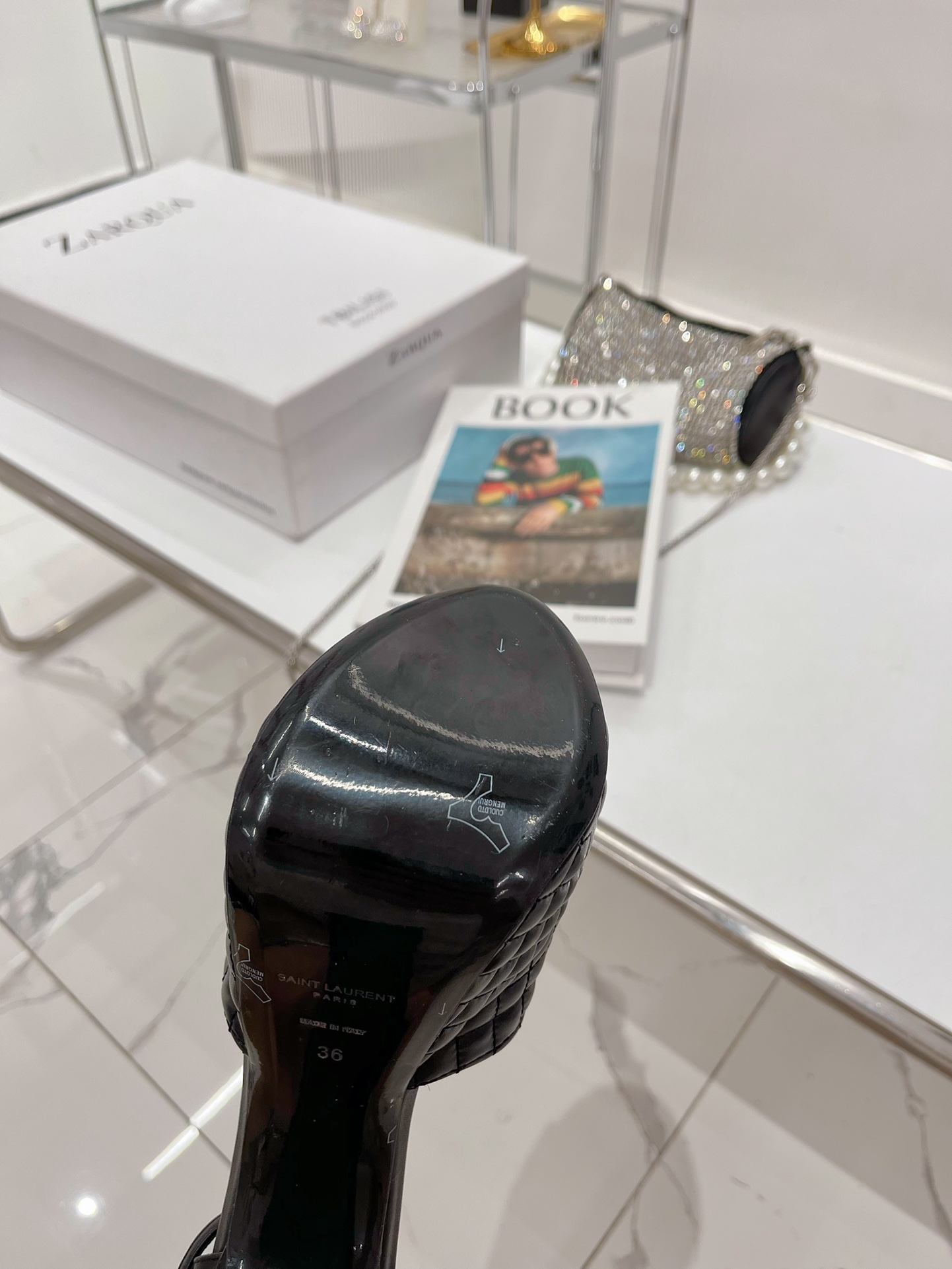 Sa1nt Lau*nt Jodie Platform Sandals In Smooth Black For Women