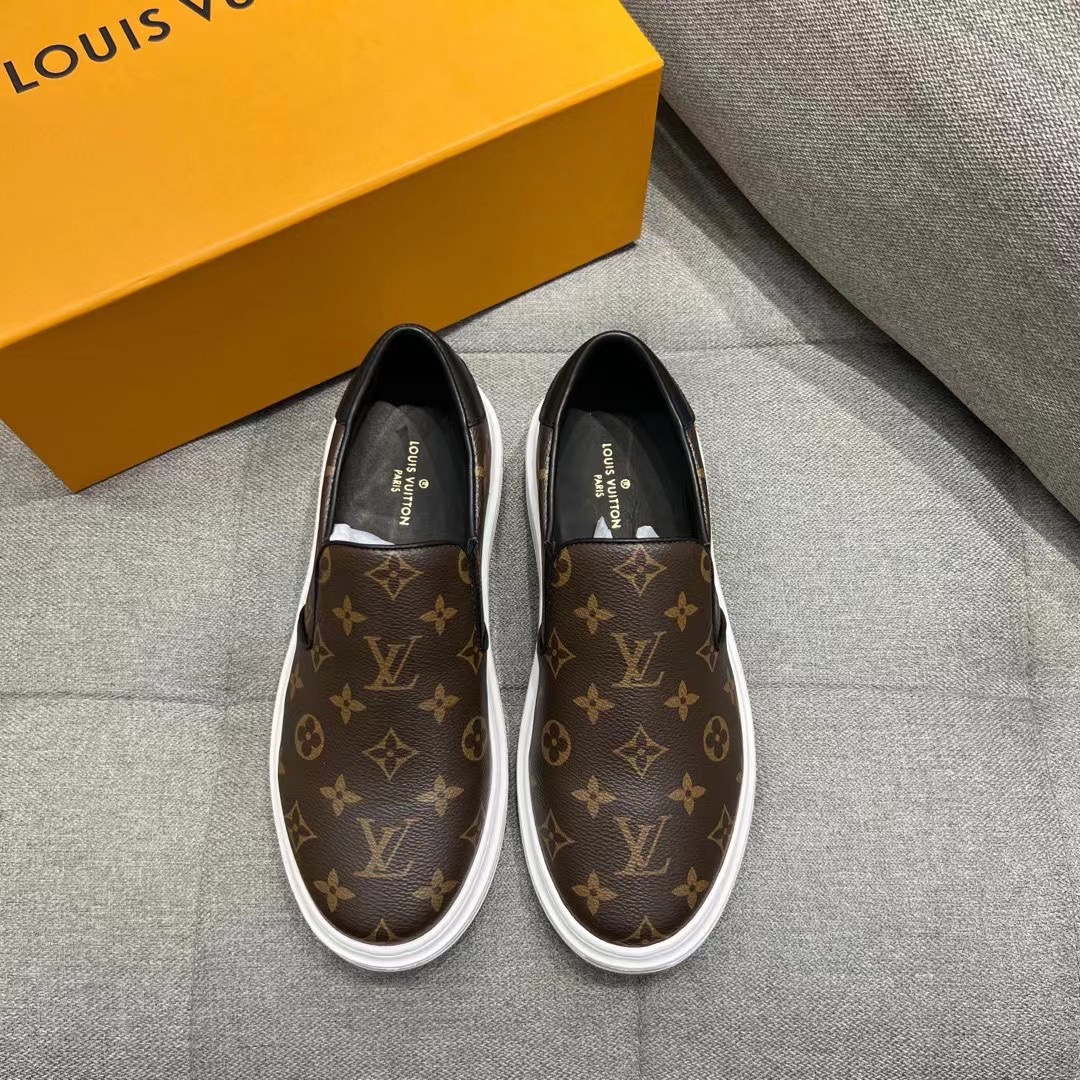 L0vis Vvtt0n Beverly Hills Slip On Brown For Men