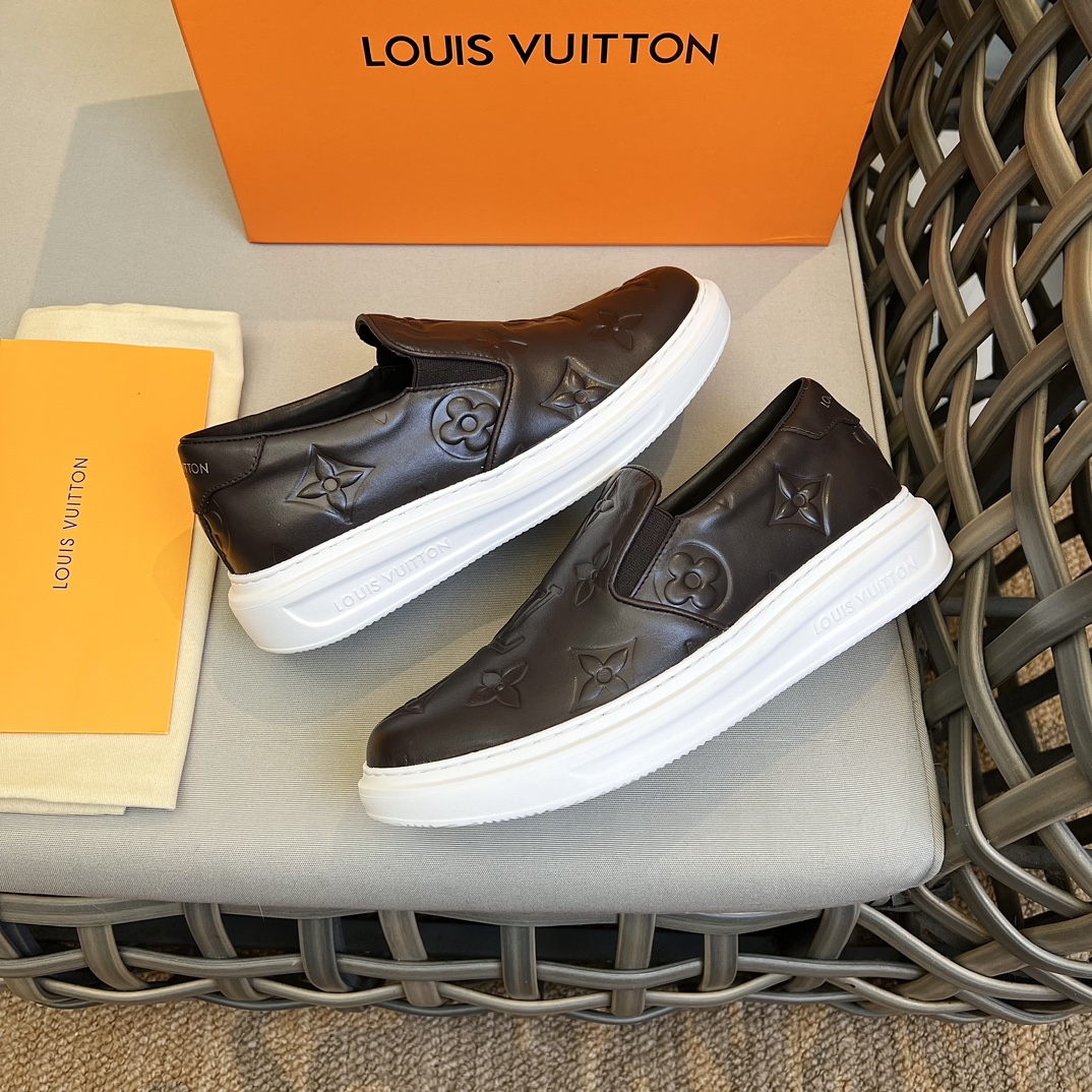 L0vis Vvtt0n Beverly Hills Slip On Brown For Men