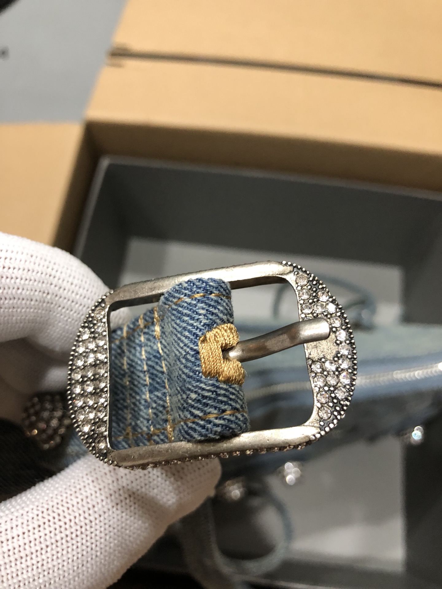 Ba1en*iaga Le Cagole XS Shoulder Bag Denim In Blue For Women 10.2in/26cm 6713092109U4715