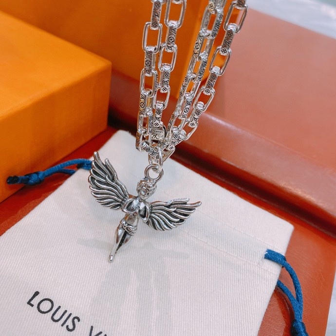 L0vis Vvtt0n Angel Necklace Silver For Women