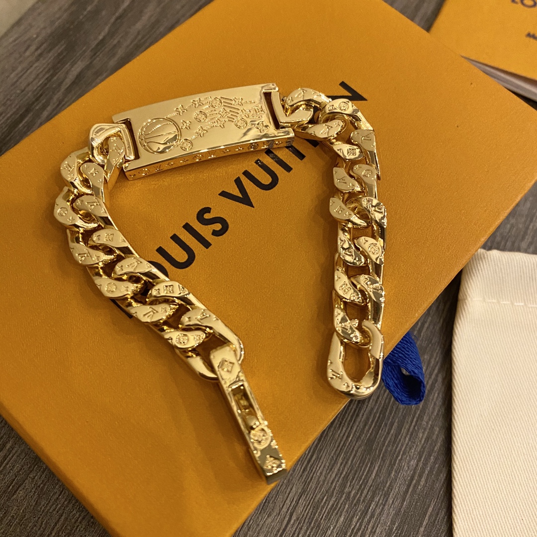L0vis Vvtt0n Chain Bracelet Gold