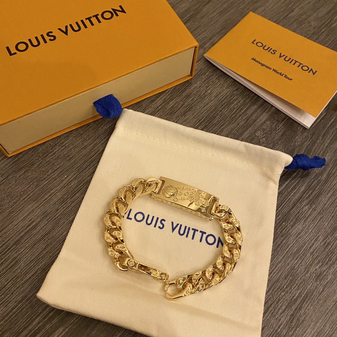 L0vis Vvtt0n Chain Bracelet Gold