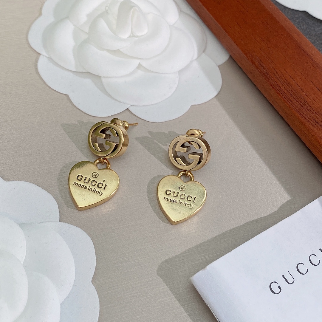 Gvc*1 Double G Earrings Gold For Women