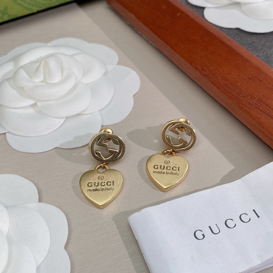 Gvc*1 Double G Earrings Gold For Women