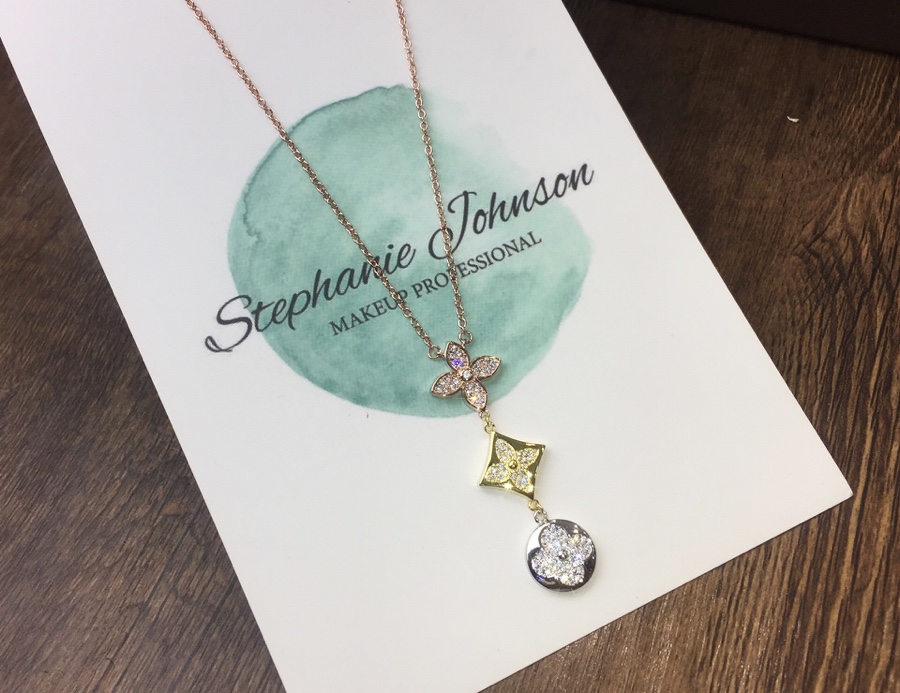 L0vis Vvtt0n Flower Necklace Silver For Women