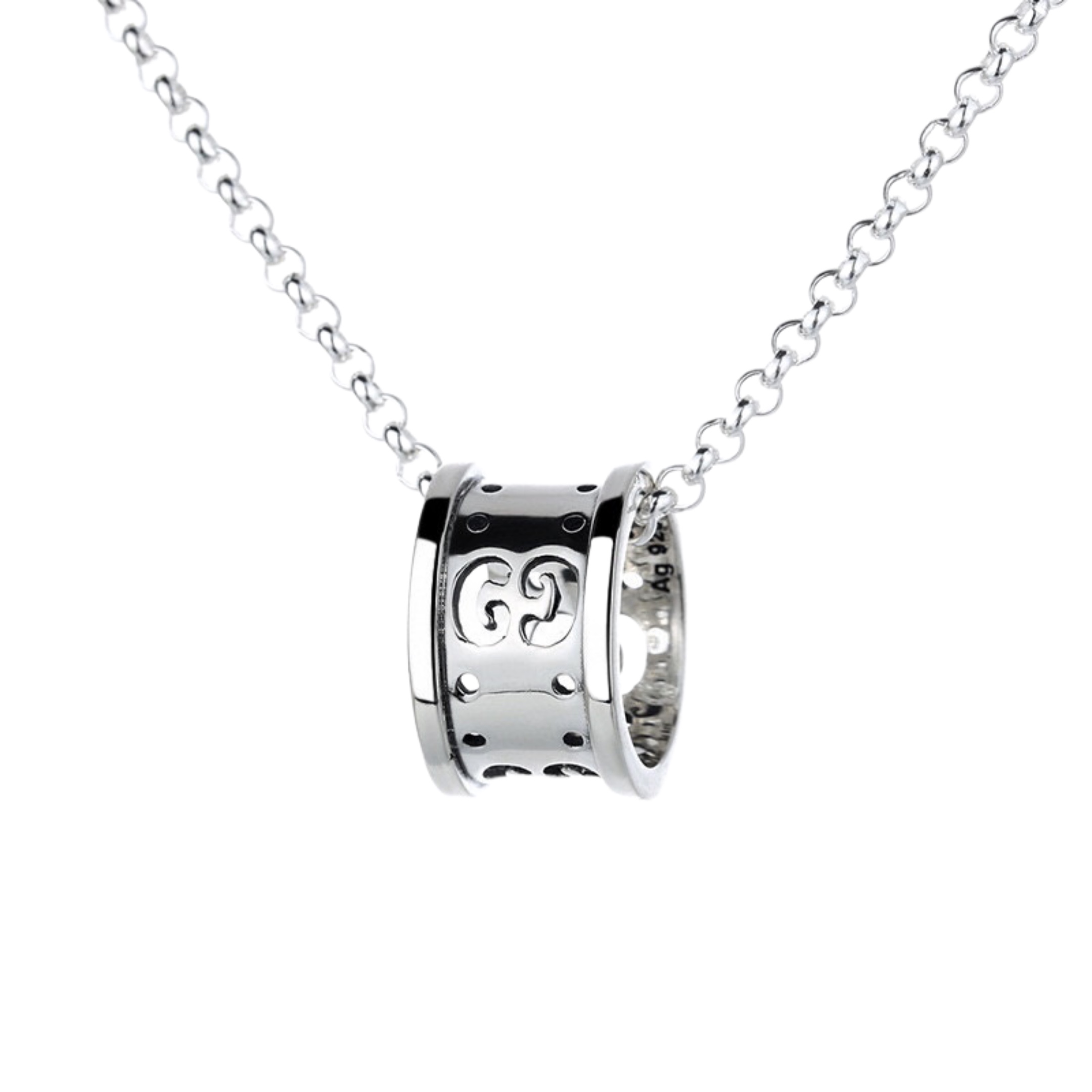 Gvc*1 Hollow Waist Necklace Silver For Women