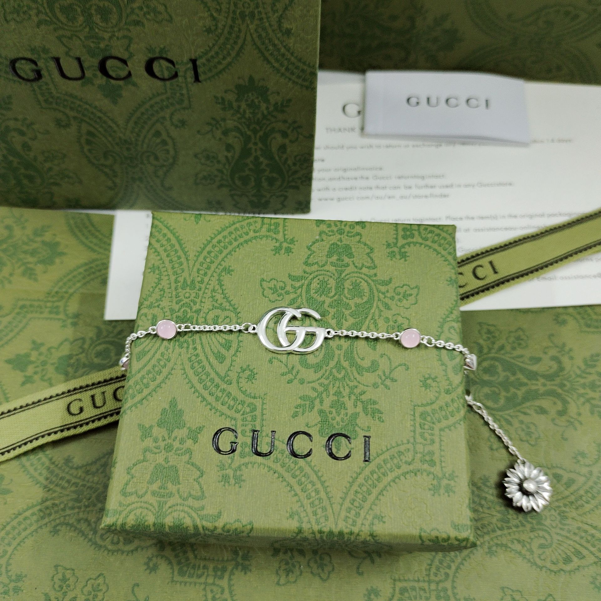 Gvc*1 Logo Bracelet Silver For Women