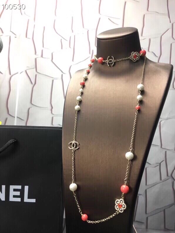 Ch**el Necklace Red For Women