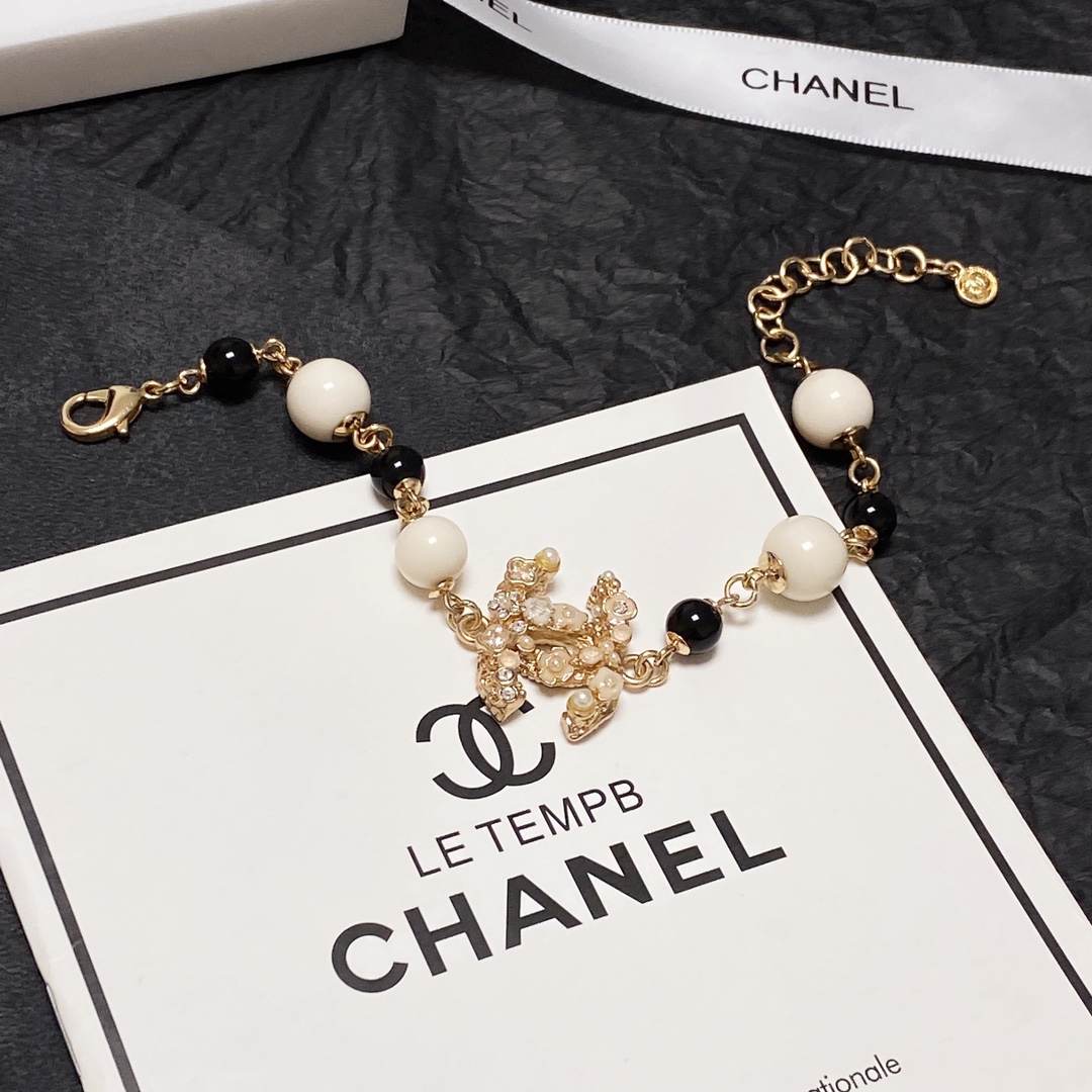 Ch**el Pearl Bracelet Gold For Women