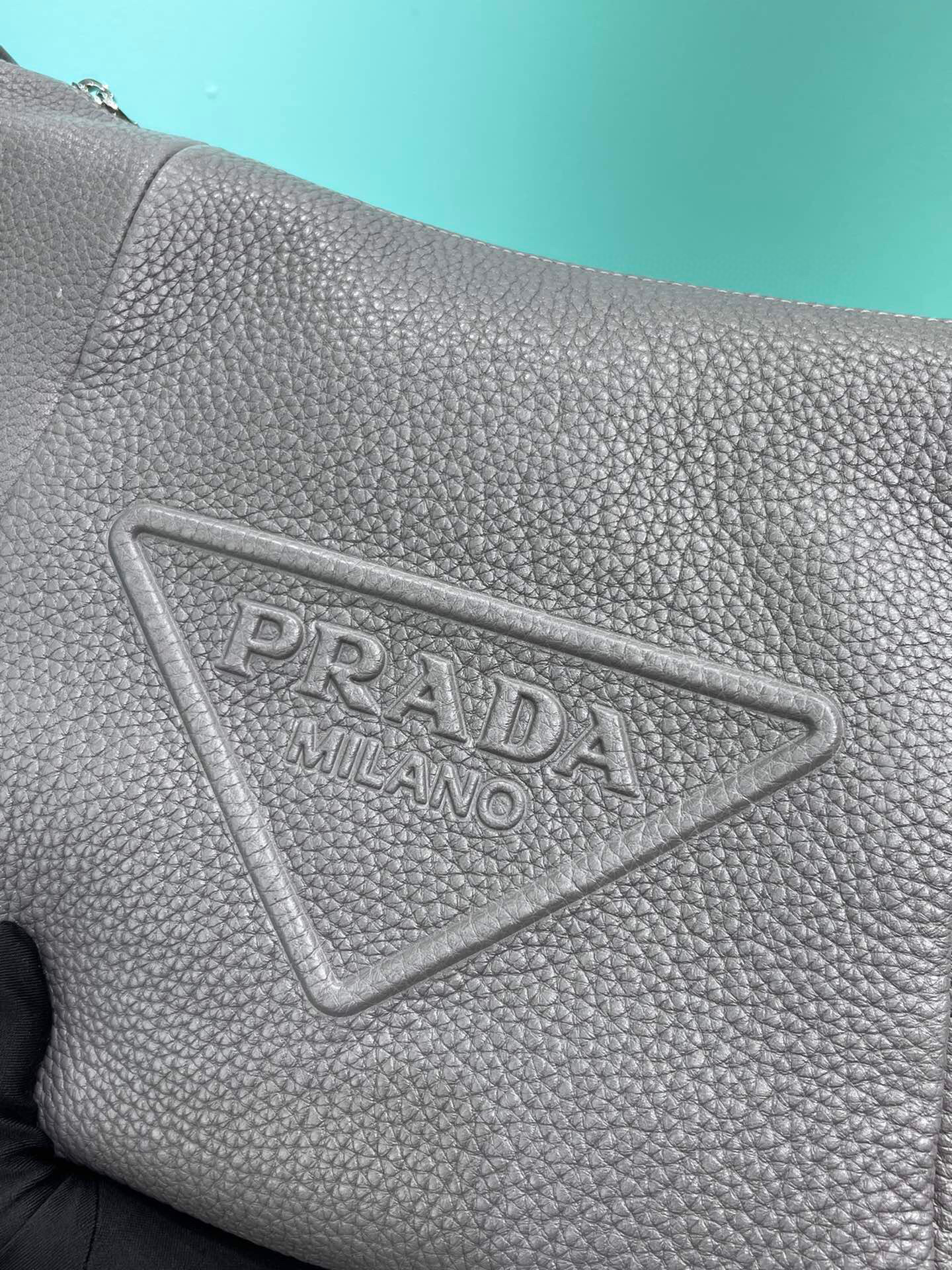 Pra*a Bag With Shoulder Strap In Grey For Women 10.2 in/ 26cm 2VH165_2BBE_F0K44_V_OOO