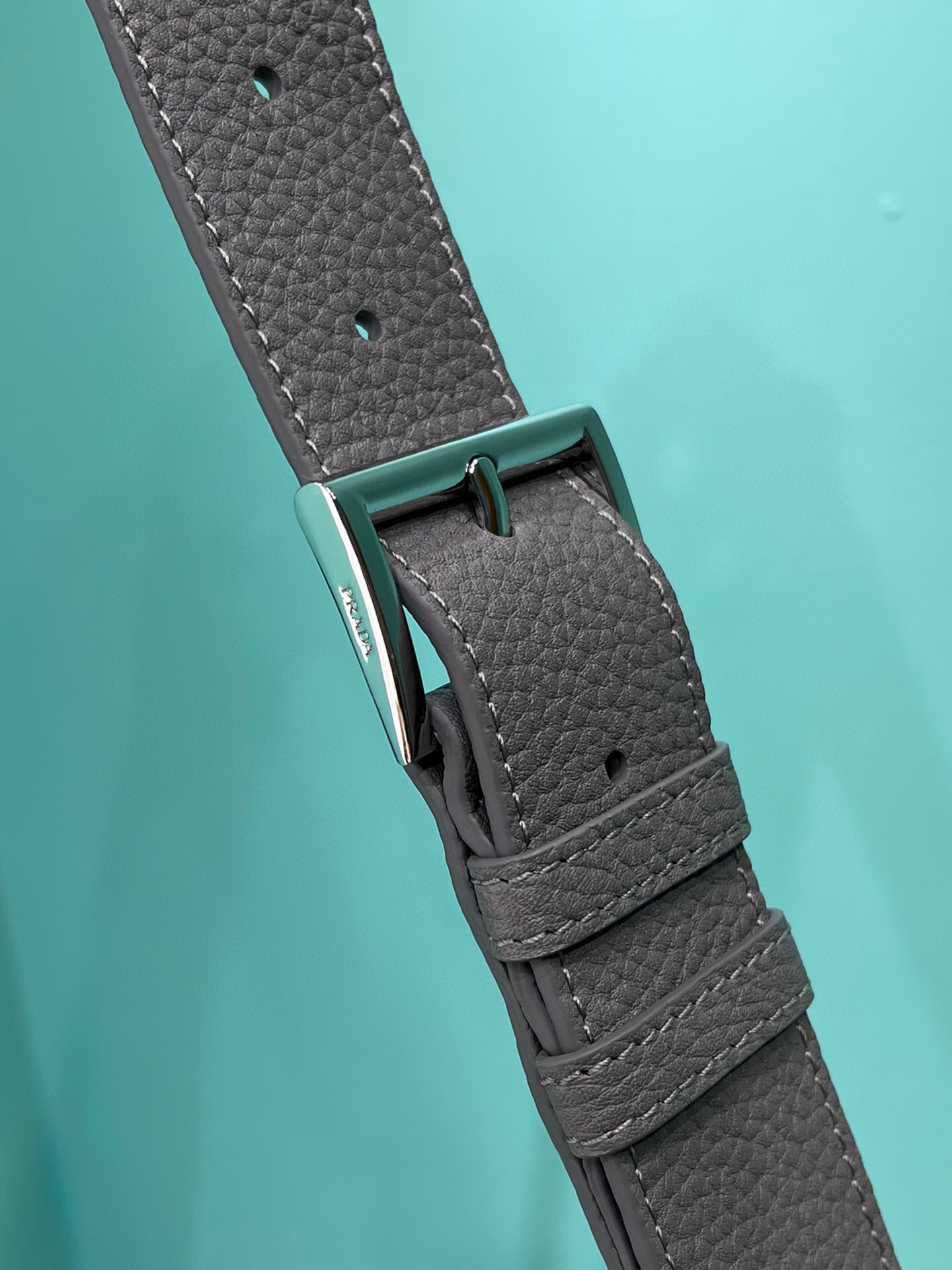 Pra*a Bag With Shoulder Strap In Grey For Women 10.2 in/ 26cm 2VH165_2BBE_F0K44_V_OOO