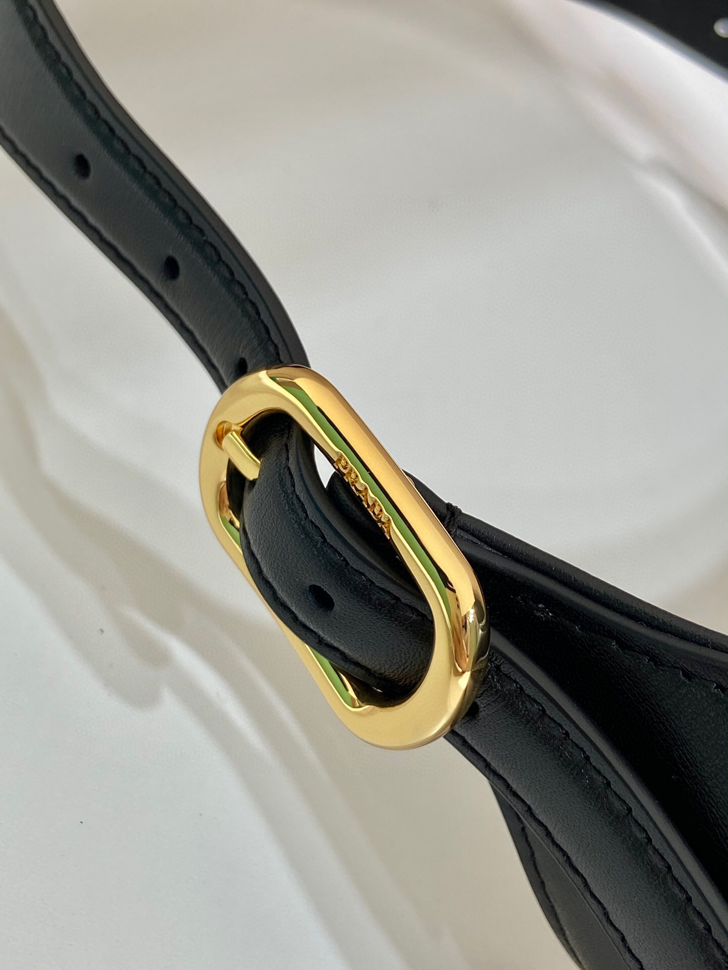 Pra*a Cleo Brushed Shoulder Bag In Black For Women10.6 in / 27 cm