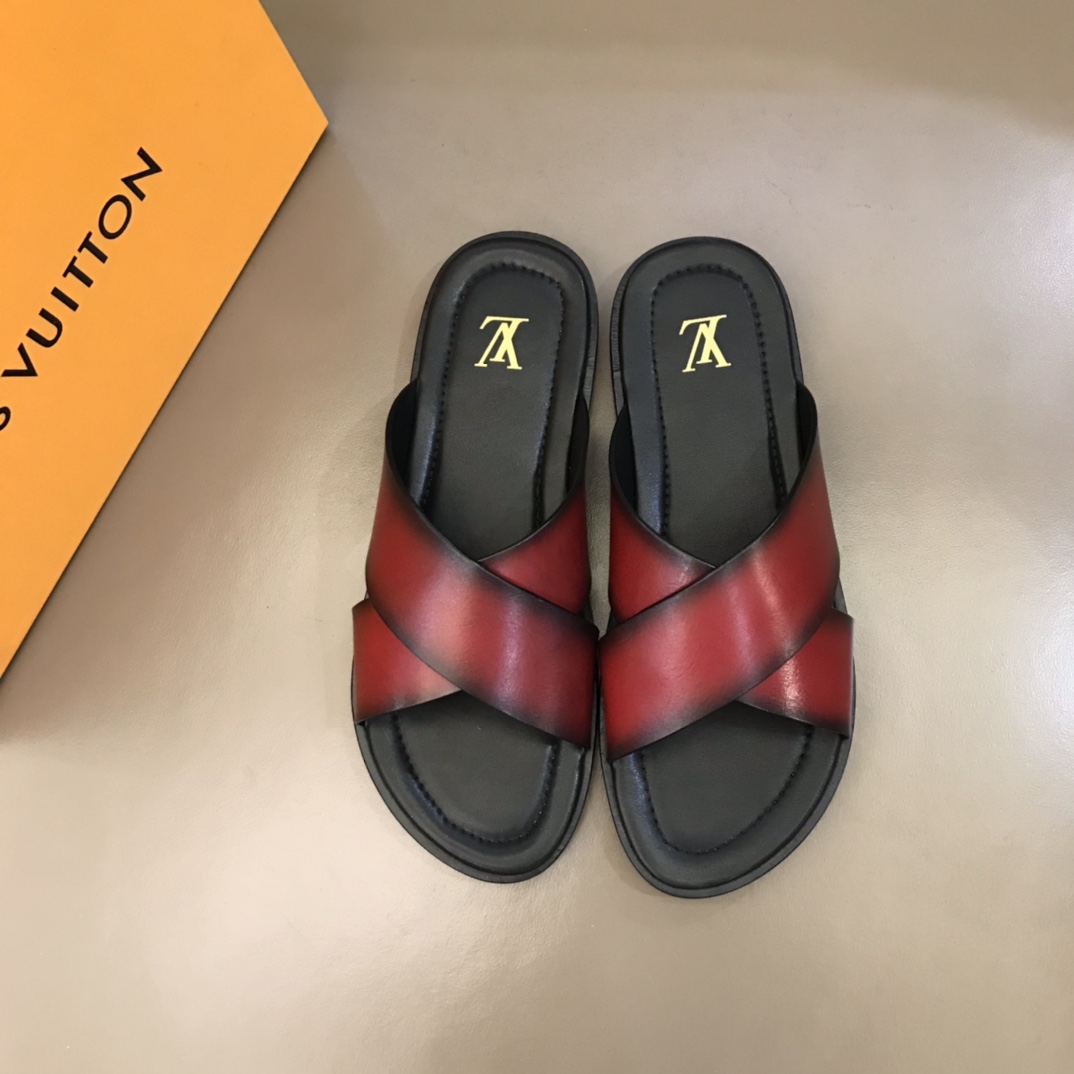 L0vis Vvtt0n LV Oasis Mule Red For Men