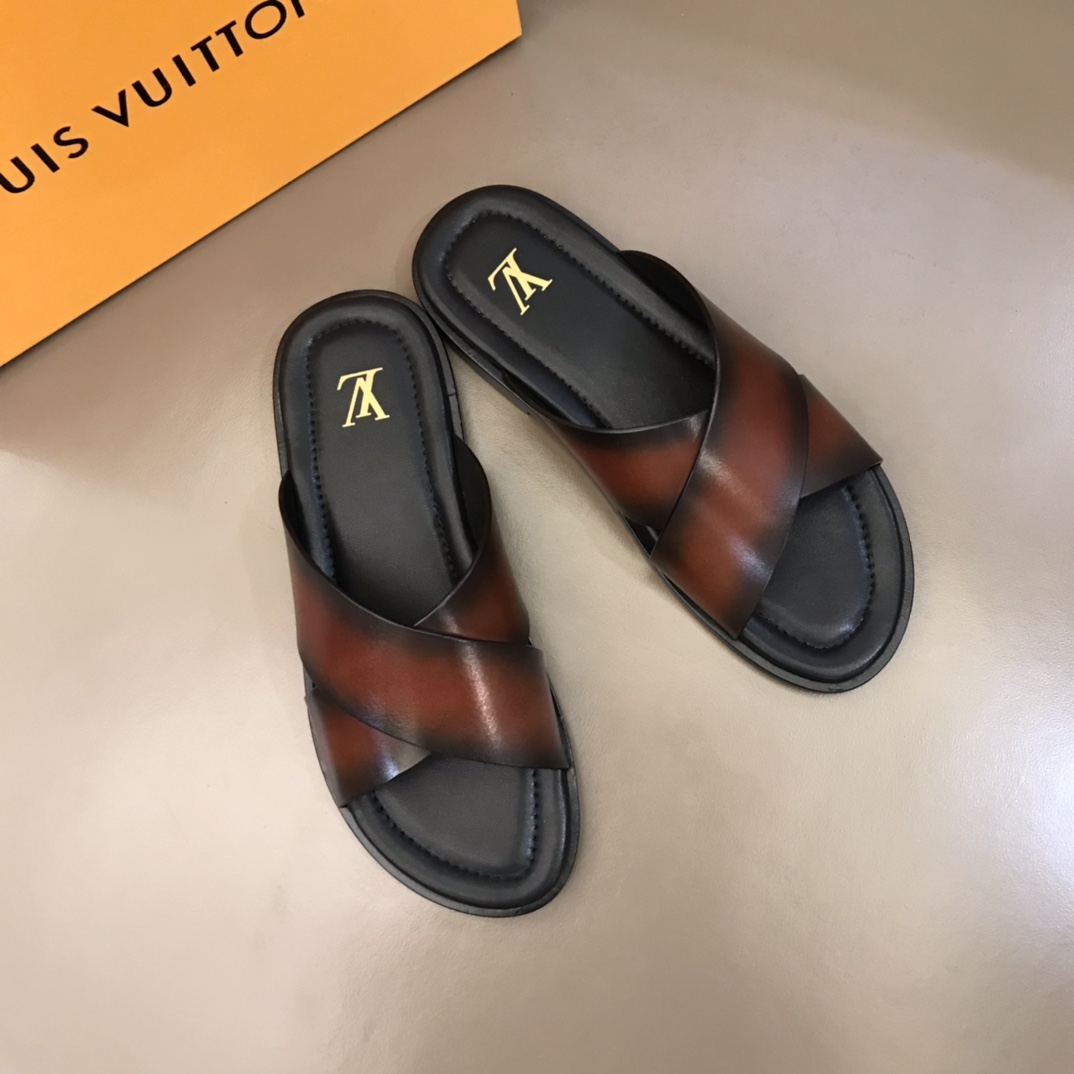 L0vis Vvtt0n LV Oasis Mule Brown For Men