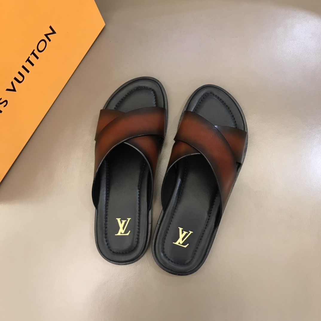 L0vis Vvtt0n LV Oasis Mule Brown For Men