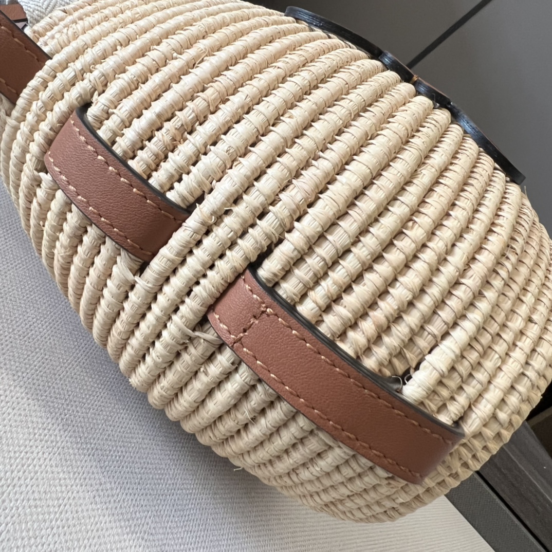 L0ew* Beehive Basket Bag Beige/Brown For Women 7.9in / 20cm A223Z48X03