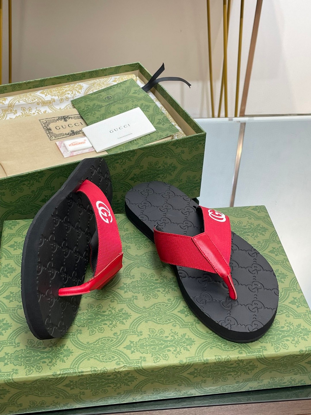 Gvc*1 Thong Sandal Red For Men