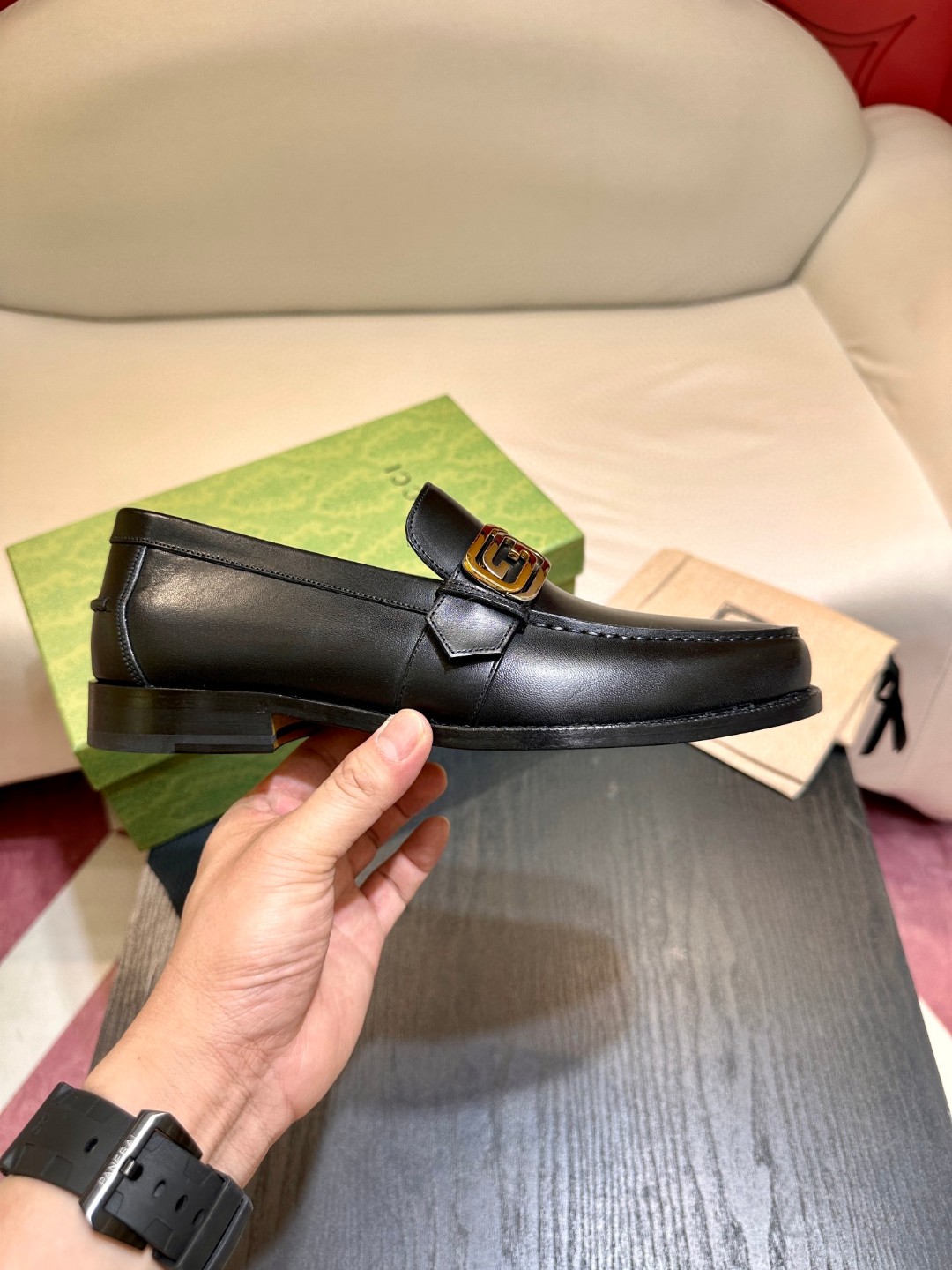 Gvc*1 Interlocking G Loafer Black For Men