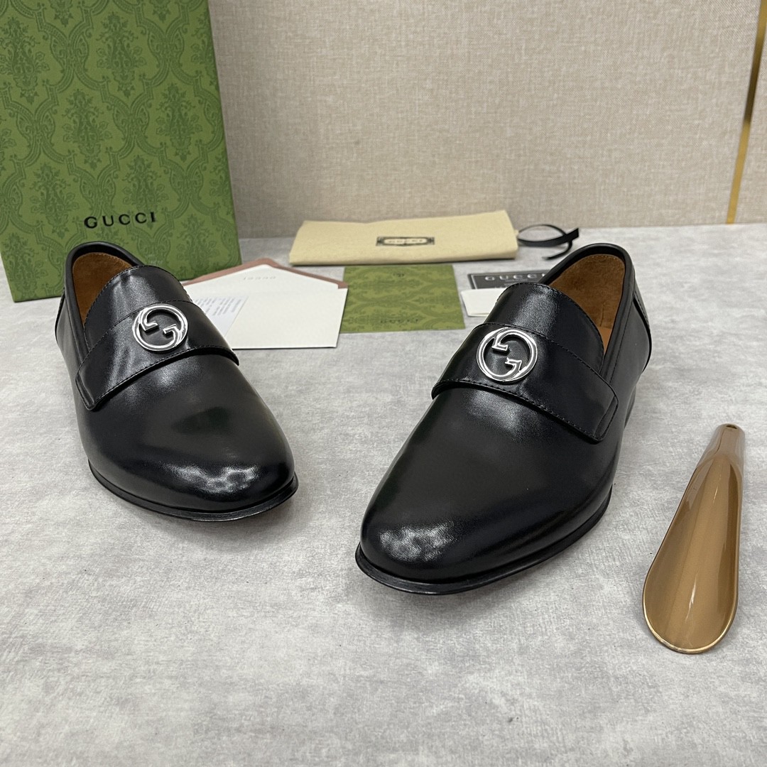 Gvc*1 Interlocking G Loafer Black For Men 730134 06F00 1000