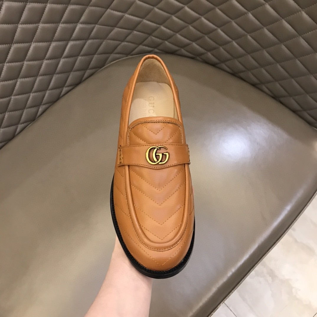 Gvc*1 Loafer With Interlocking G Light Brown For Men