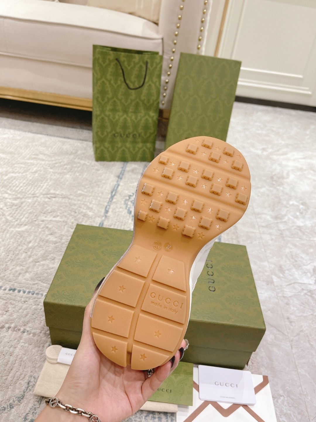 Gvc*1 Rhyton Tiger Sneaker White For Men 576050-DRW00-9014