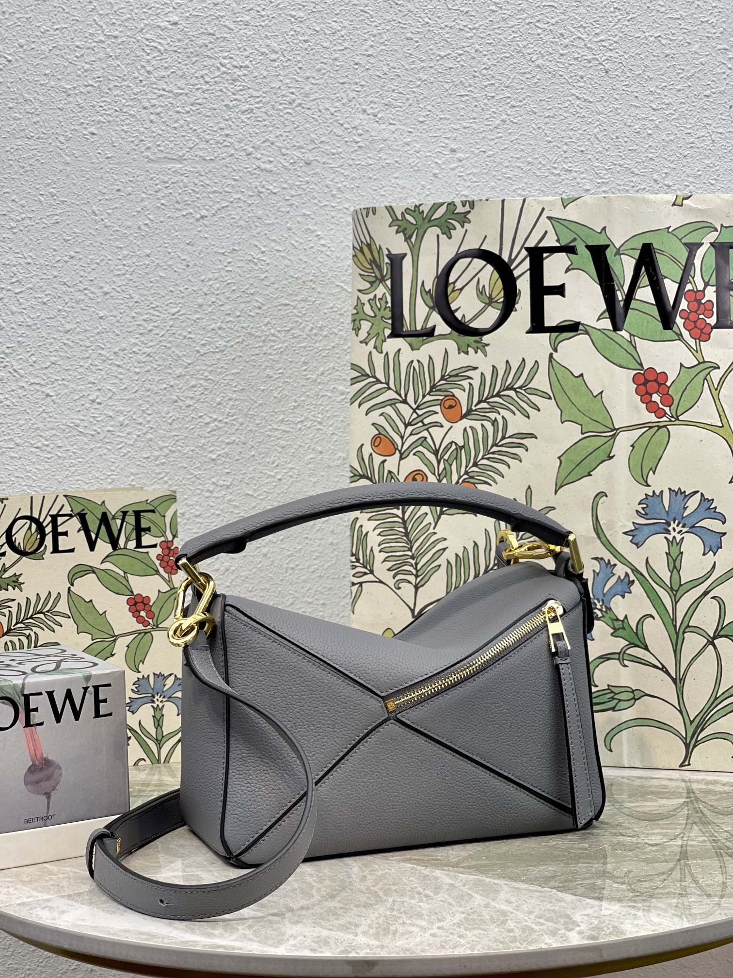 L0ew* Small Puzzle Bag Grey For Women 9.4in / 24cm