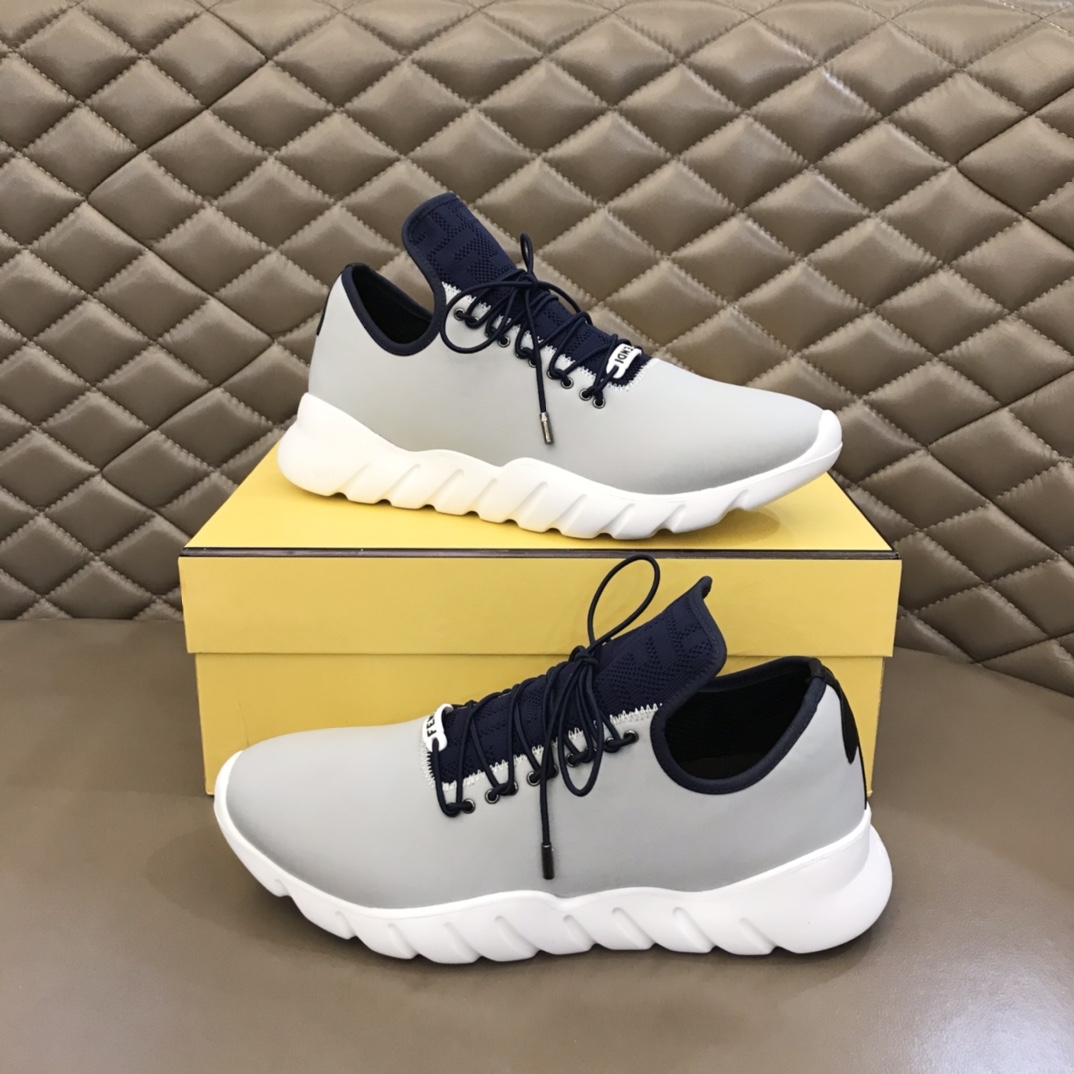 F**di FD Faster Trainers Grey For Men