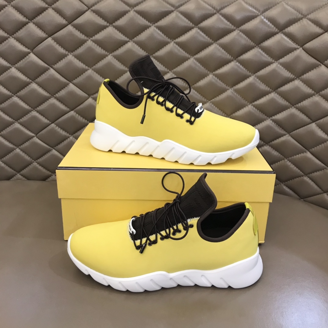 F**di FD Faster Trainers Yellow For Men