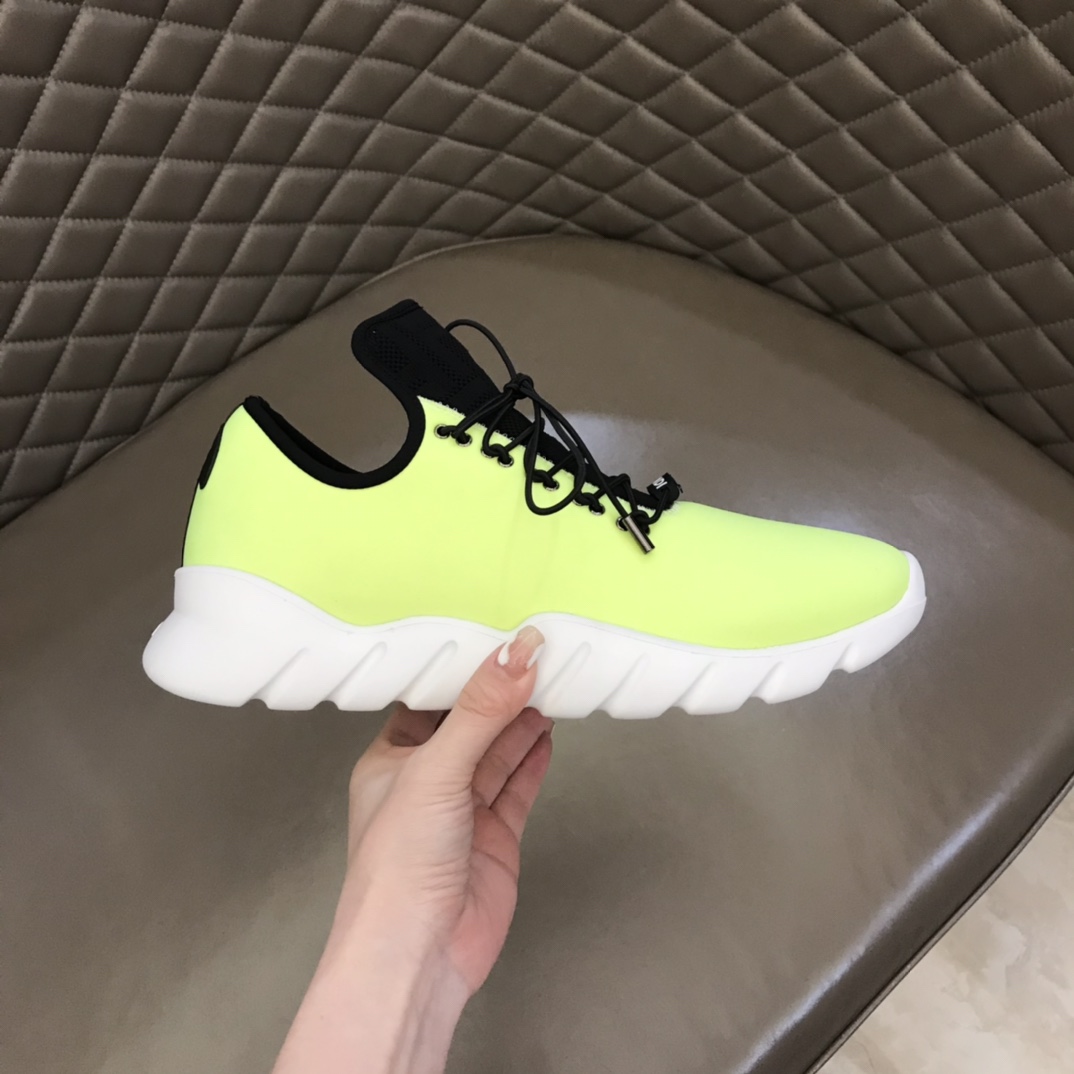 F**di FD Faster Trainers Light Green For Men