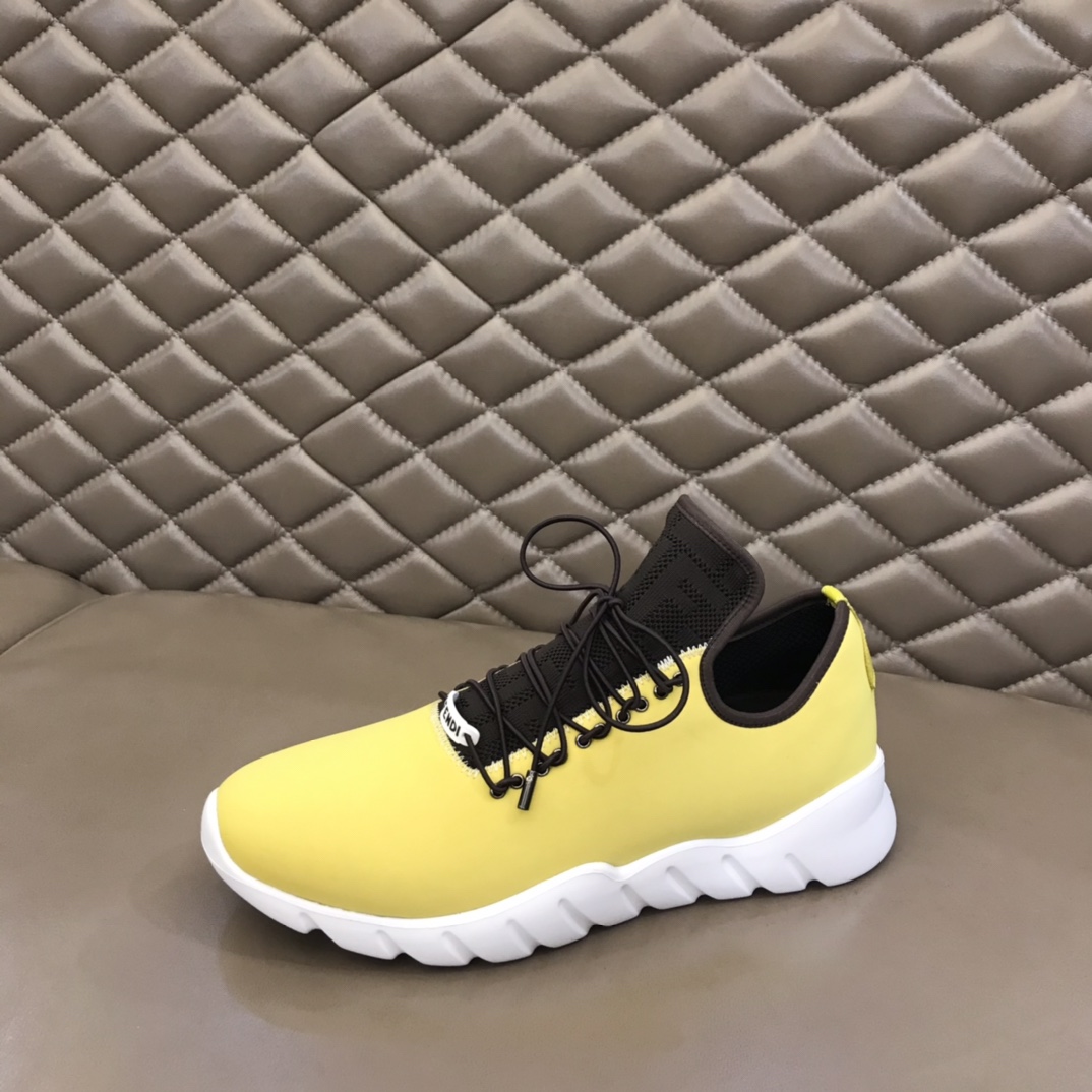 F**di FD Faster Trainers Yellow For Men