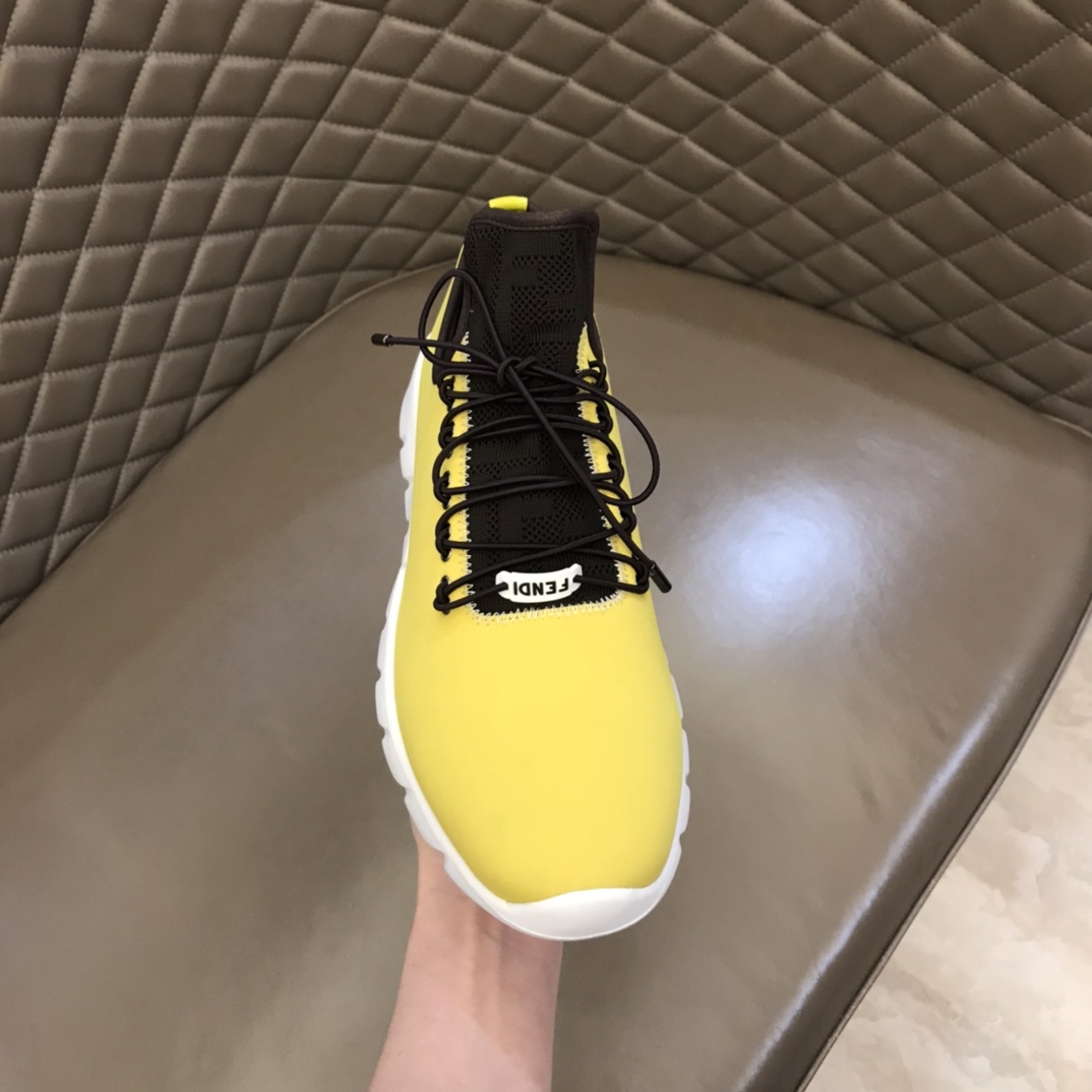 F**di FD Faster Trainers Yellow For Men