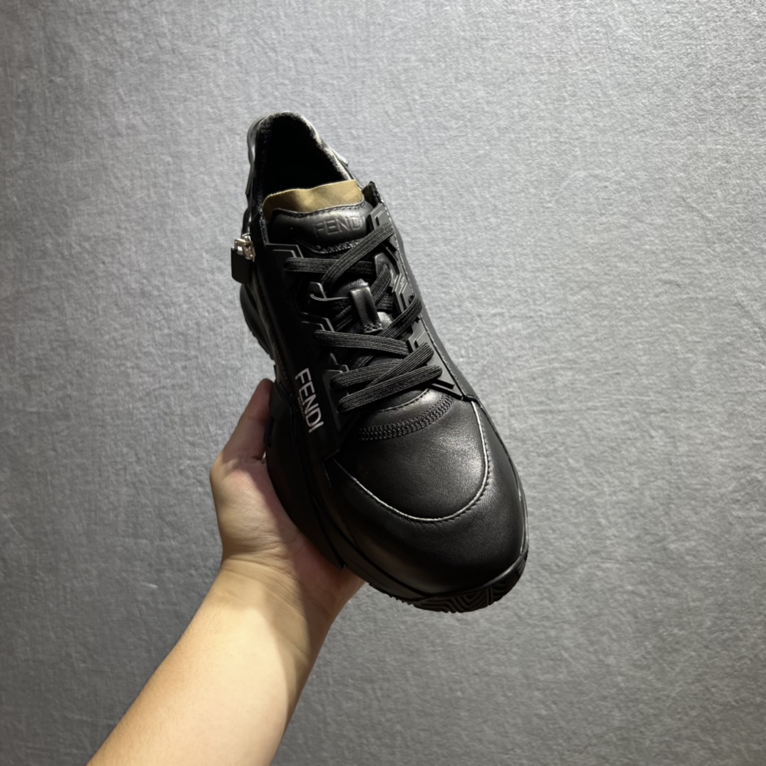 F**di FD Flow Sneakers Black For Men 7E1392AJZHF1DV5