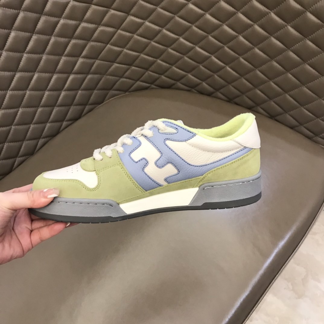 F**di FD Match Low Tops Sneakers Light Green For Men