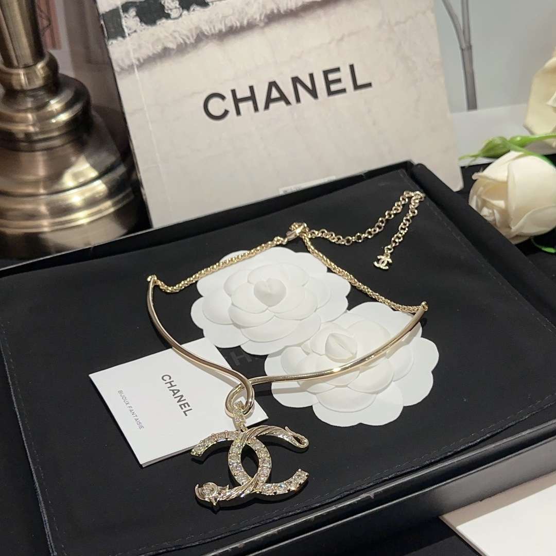 Ch**el CC Necklaces Gold For Women