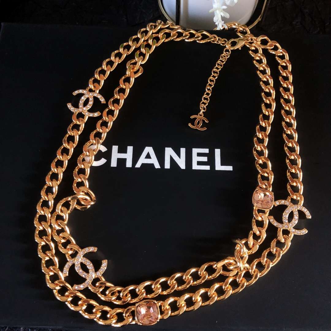 Ch**el Chain Necklaces Gold For Women