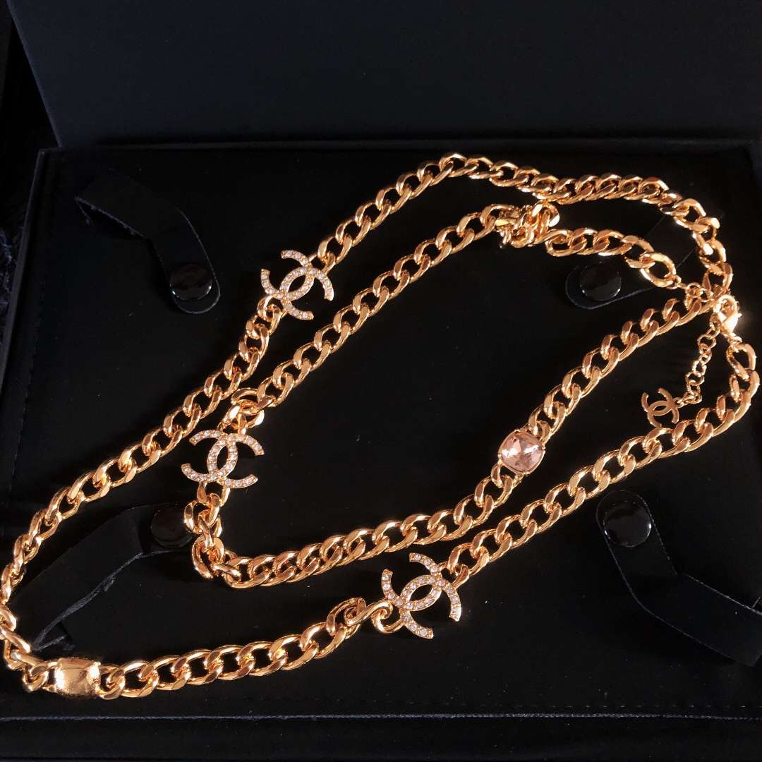 Ch**el Chain Necklaces Gold For Women